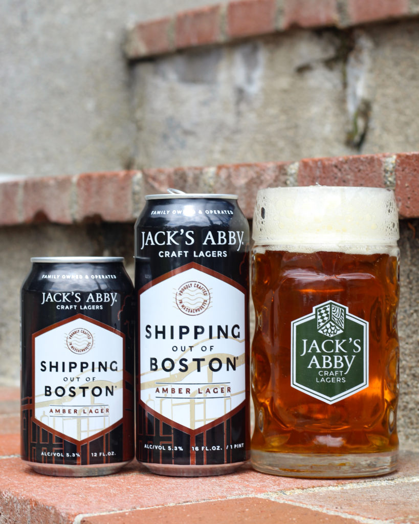 Shipping Out of Boston, our new amber lager.